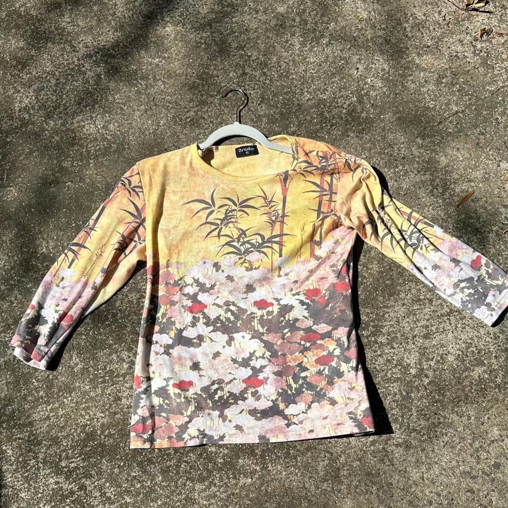 Vintage Floral Printed Top